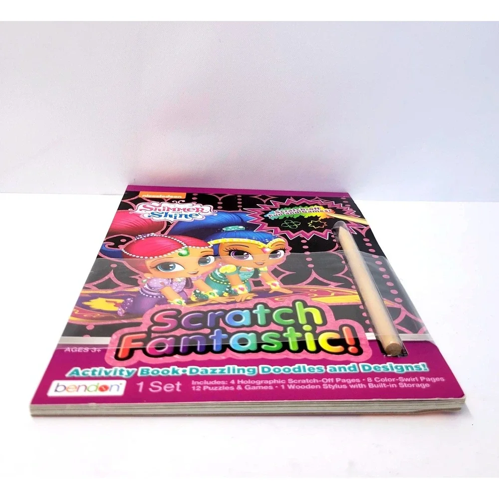 Shimmer And Shine Scratch Fantastic Activity Book Nickelodeon Ages‎ 3+ Bendon